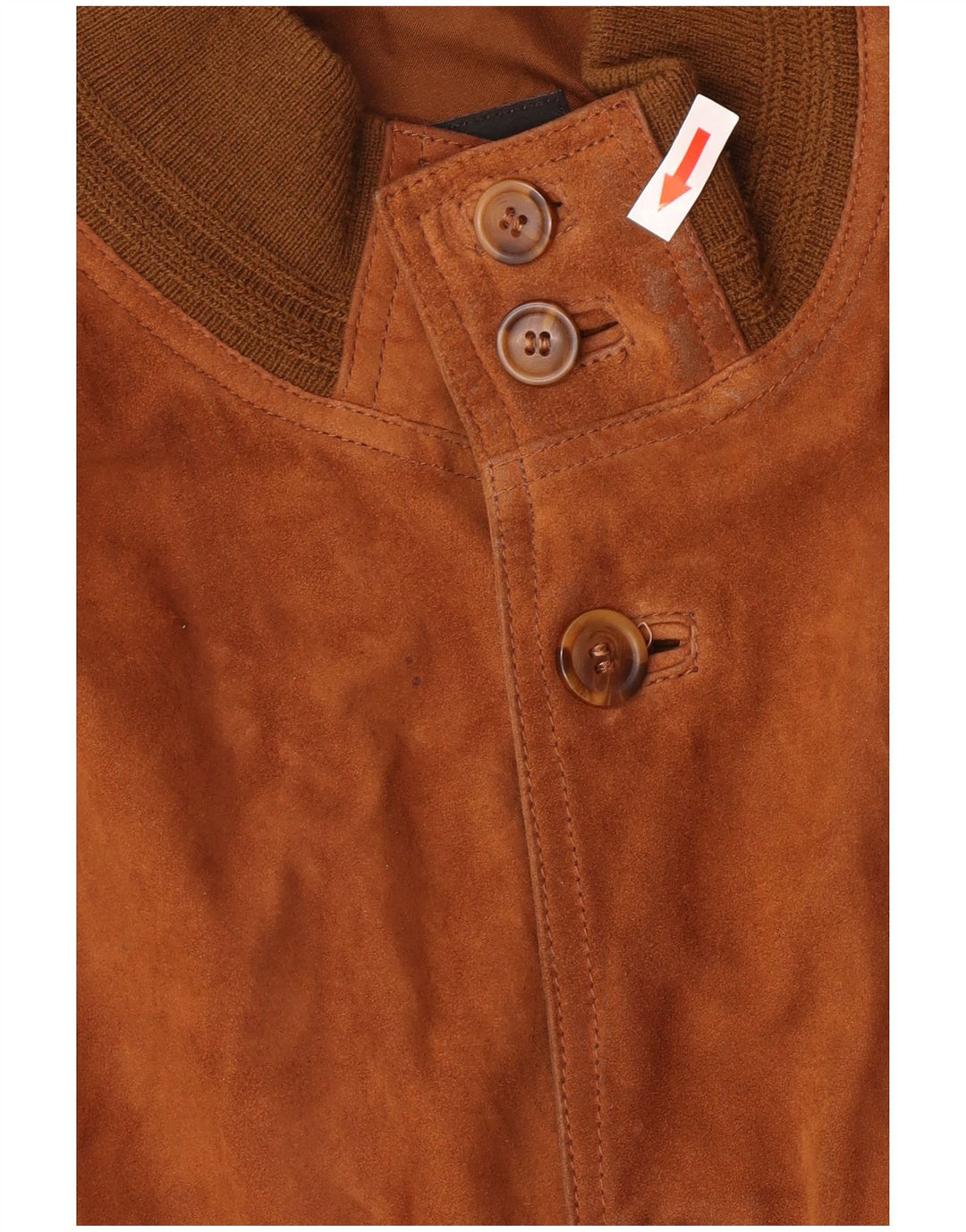 Jachetă vintage pentru bărbați din piele intoarsa IT 52 XL maro din piele retro