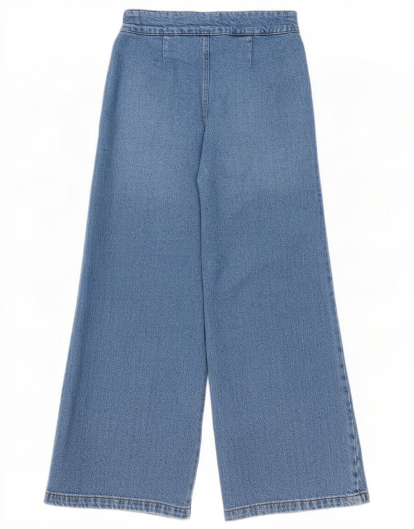 Zara Girls Wide Leg Jeans 13-14 Years W26 L28 Blue