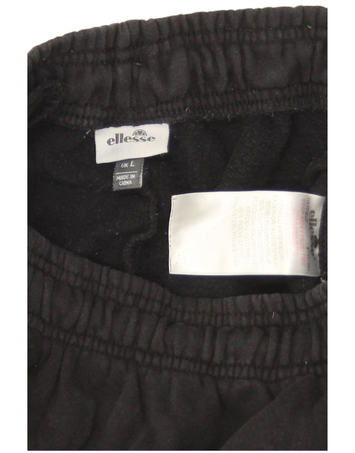 Pantaloni de trening pentru bărbați Ellesse Joggeri mari, negru, bumbac