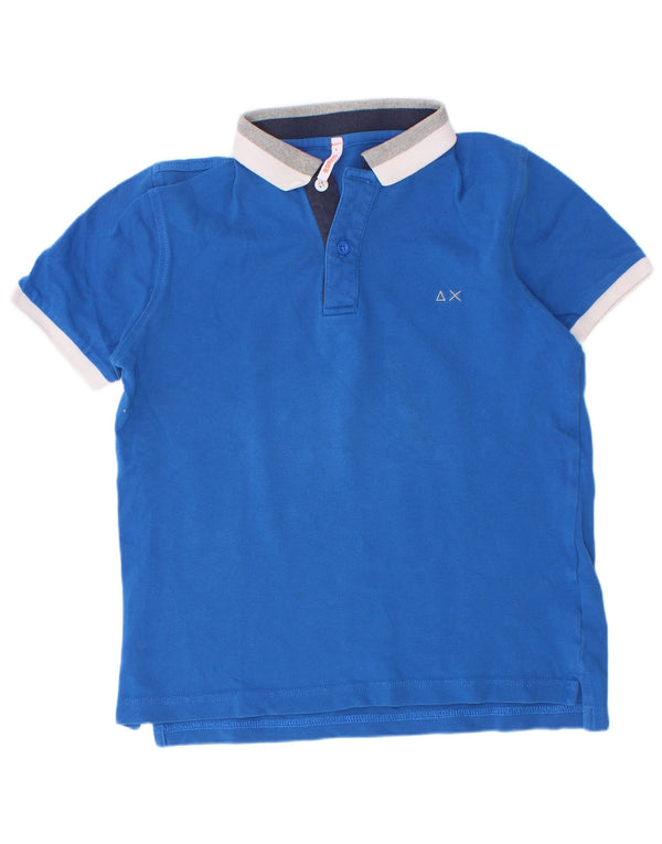 Sun68 Tricou Polo Rugby Băieți 5-6 Ani Bumbac Albastru