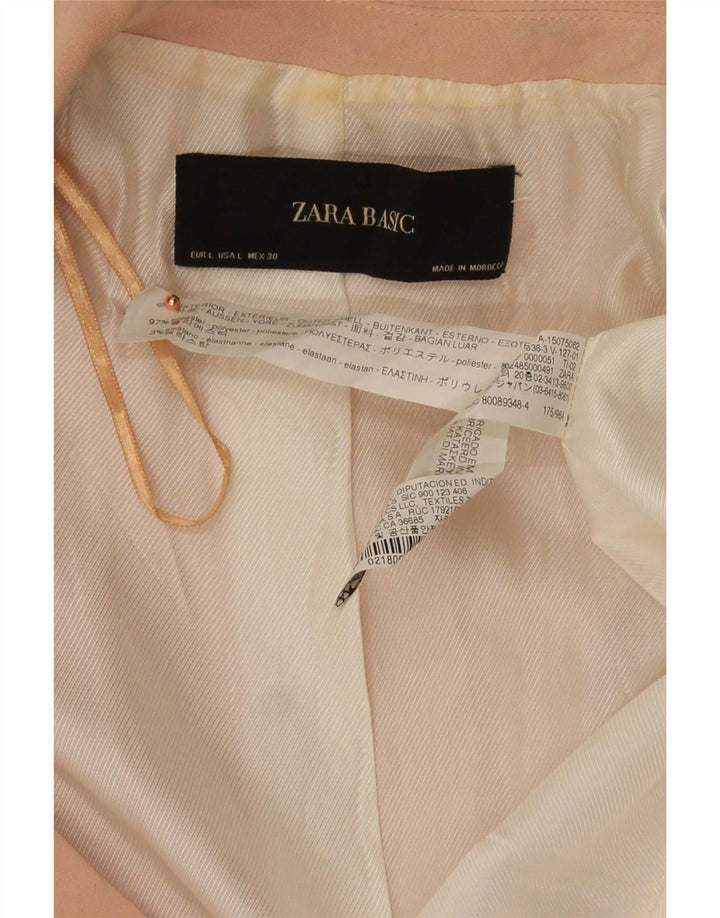 Jachetă pentru femei Zara, cu mâneci 3/4 deschise, UK 16, mare, roz, poliester