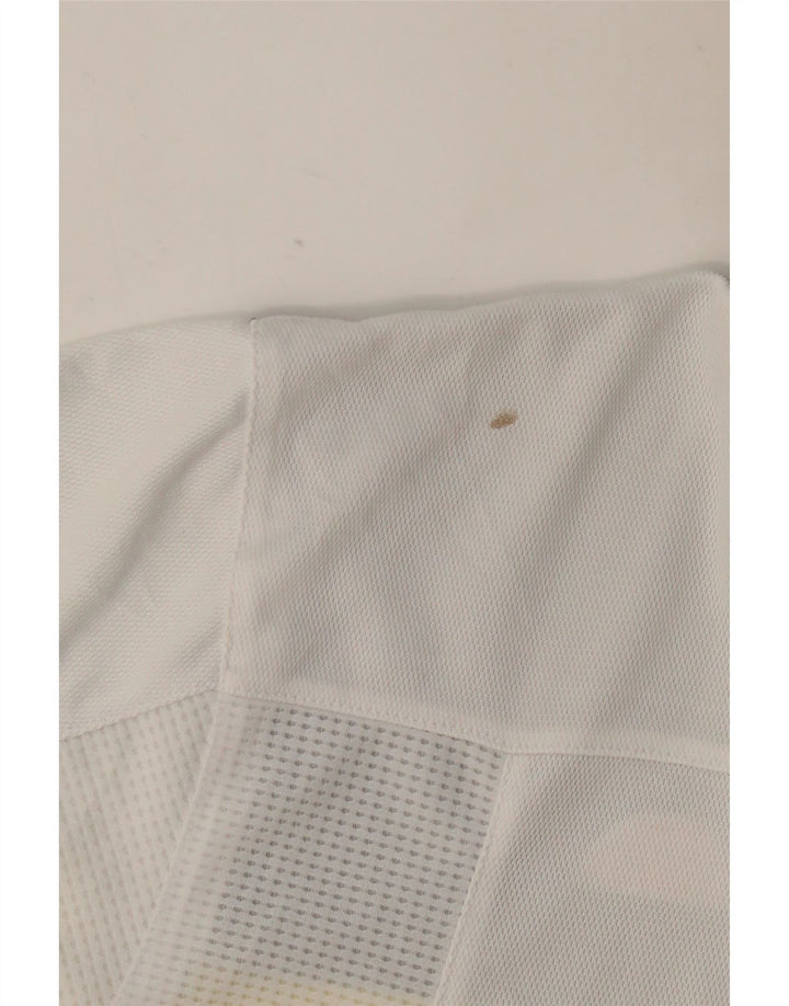 Tricou polo pentru bărbați ELLESSE, mare, alb, din poliester bloc de culoare