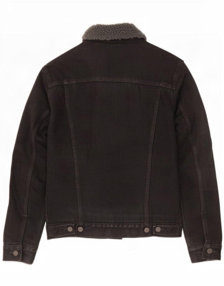 Jachetă de blugi Sherpa pentru bărbați Levi's UK 36, bumbac negru mic
