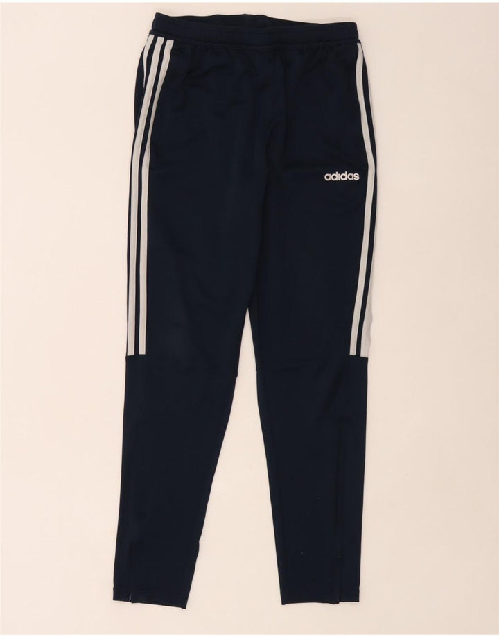 Pantaloni de trening Adidas Climalite pentru bărbați, poliester mediu bleumarin