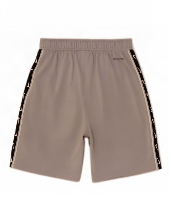 Pantaloni scurți sport Nike Dri Fit Graphic pentru băieți 12-13 ani, mari, gri, color block