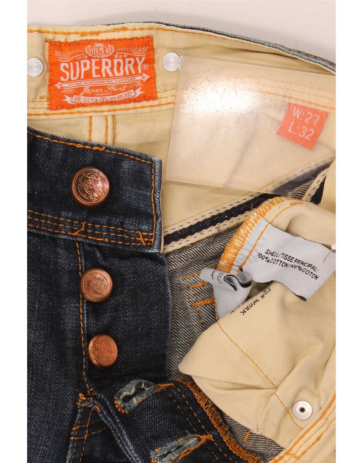 Blugi Superdry pentru bărbați Cargo Bootcut W27 L32 Bumbac bleumarin