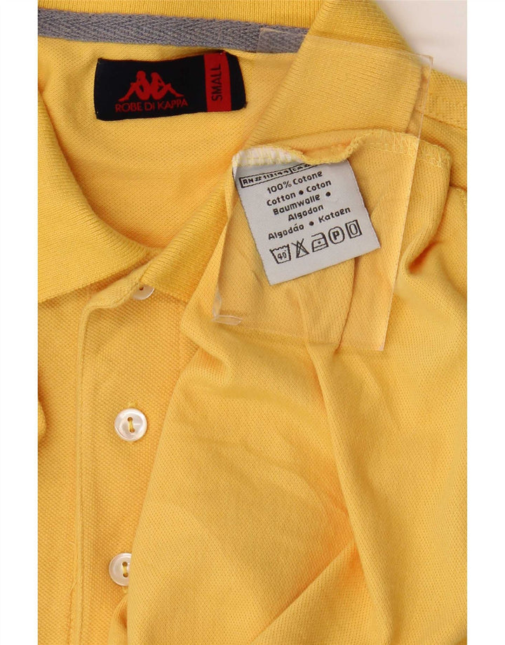 Cămașă polo pentru bărbați Kappa Bumbac galben mic