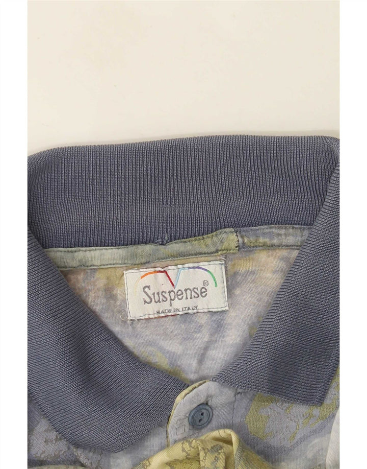 Tricou polo pentru bărbați cu suspense mare, multicolor, geometric