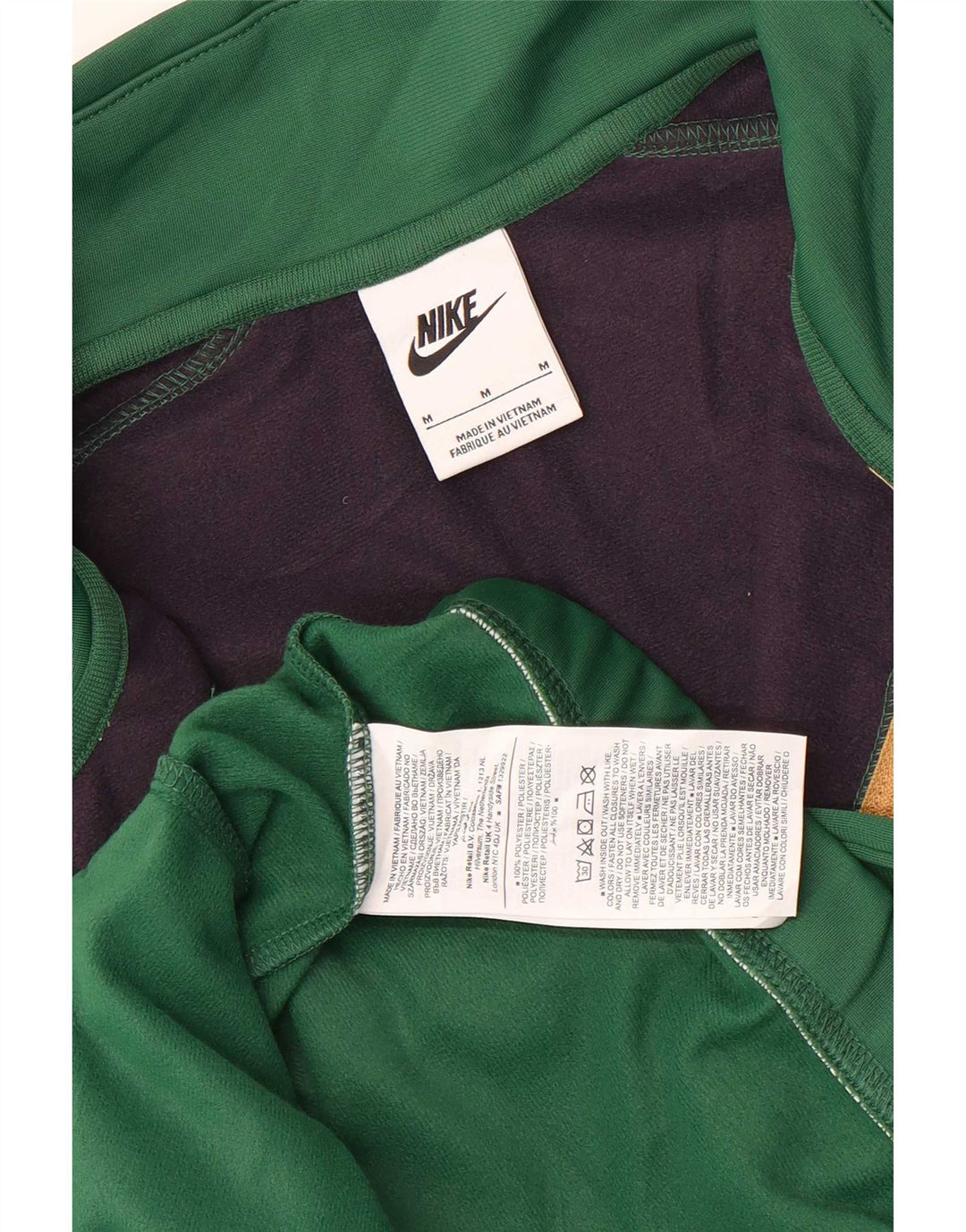 Jachetă de trening Nike pentru bărbați, verde mediu, poliester color bloc