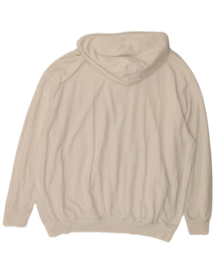 Pulover Calvin Klein pentru bărbați, cu glugă grafică, 3XL, bumbac alb