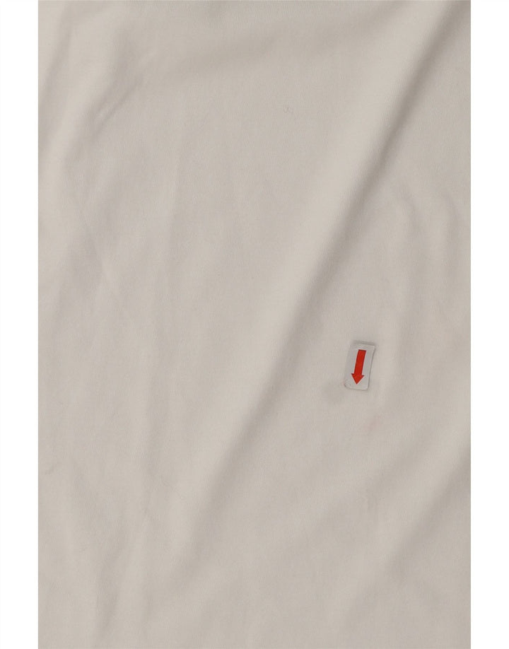 Tricou grafic ADIDAS pentru bărbați Top mic din bumbac alb