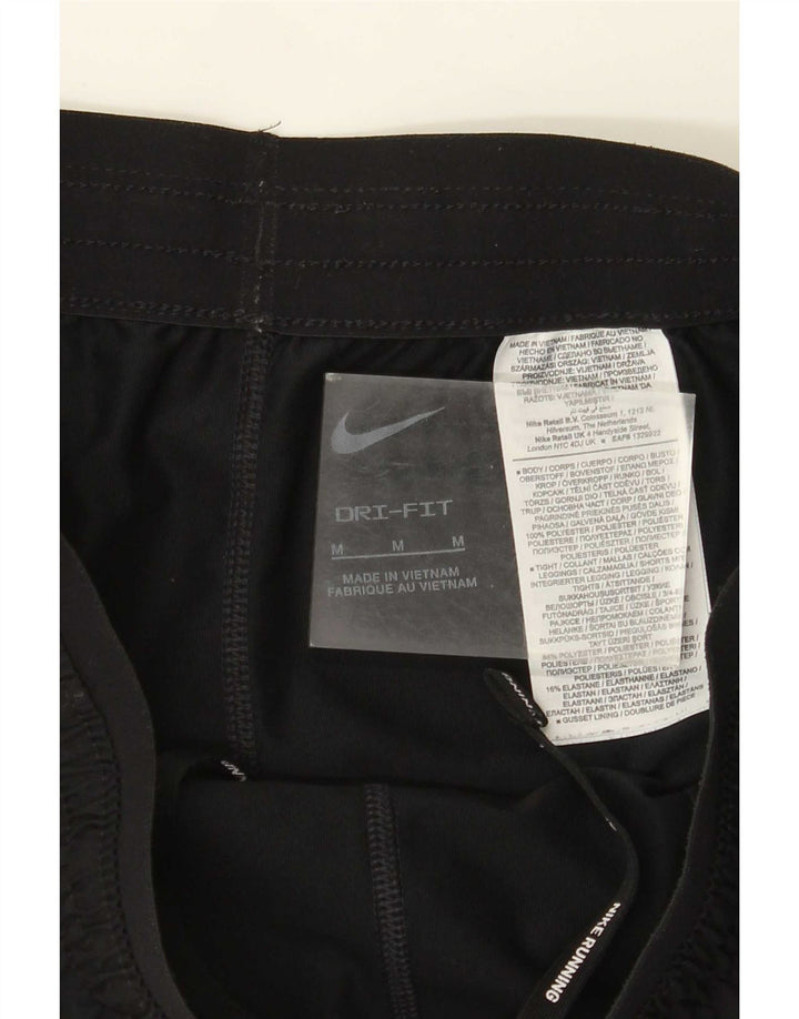 Pantaloni scurți sport Nike Dri Fit pentru femei UK 12 Poliester mediu negru