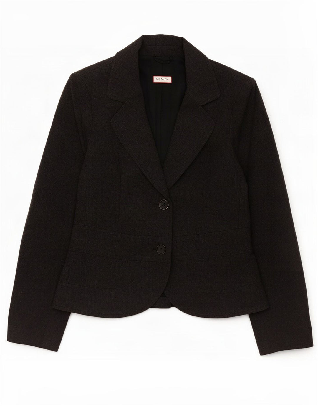 Blazer pentru femei Max & Co. Jachetă cu 2 nasturi UK 12 Lână gri mediu