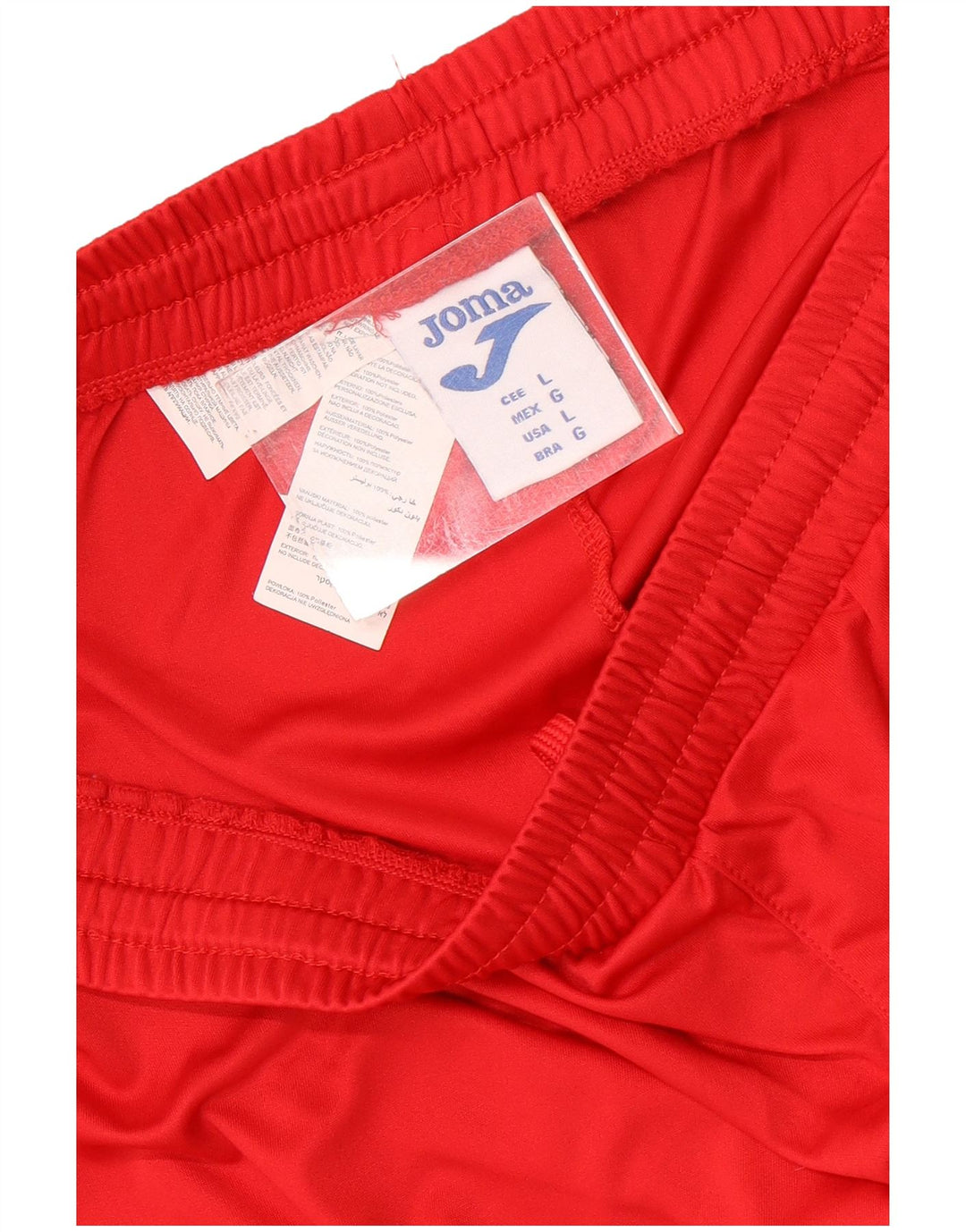 Pantaloni scurți sport Joma pentru bărbați, poliester roșu mare