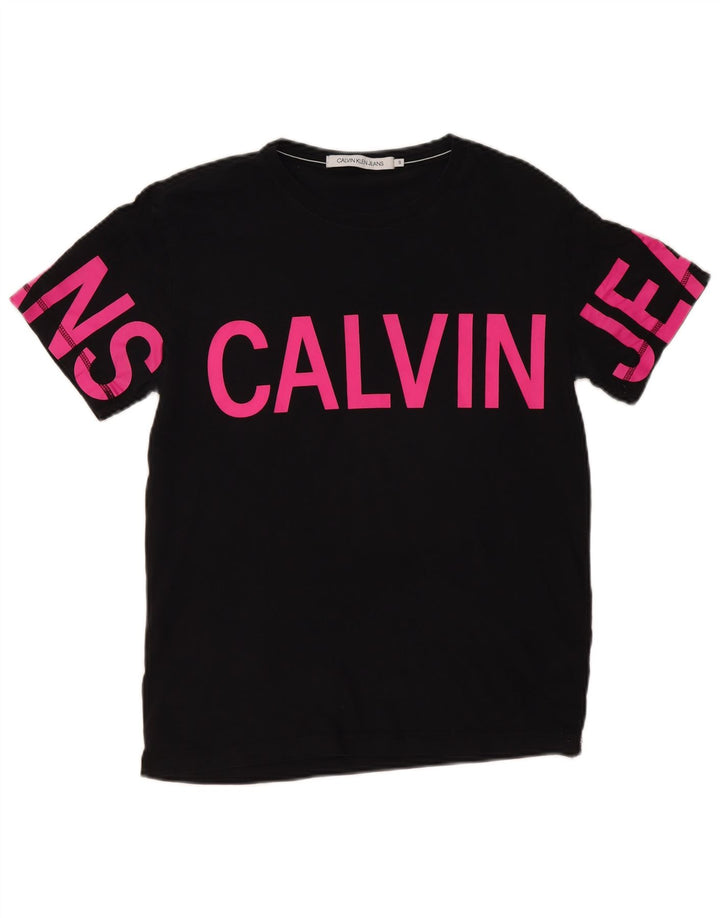Calvin Klein Jeans Mens Graphic Small Black Bumbac