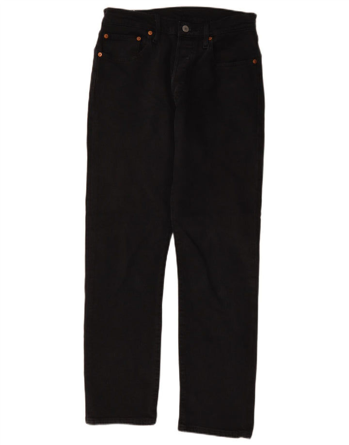 Blugi drepti pentru femei Levi's 501 W27 L28 bumbac negru
