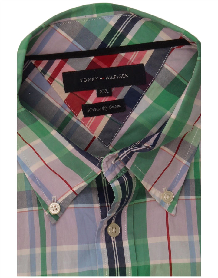 Cămașă pentru bărbați Tommy Hilfiger 2XL, bumbac cu carouri multicolore