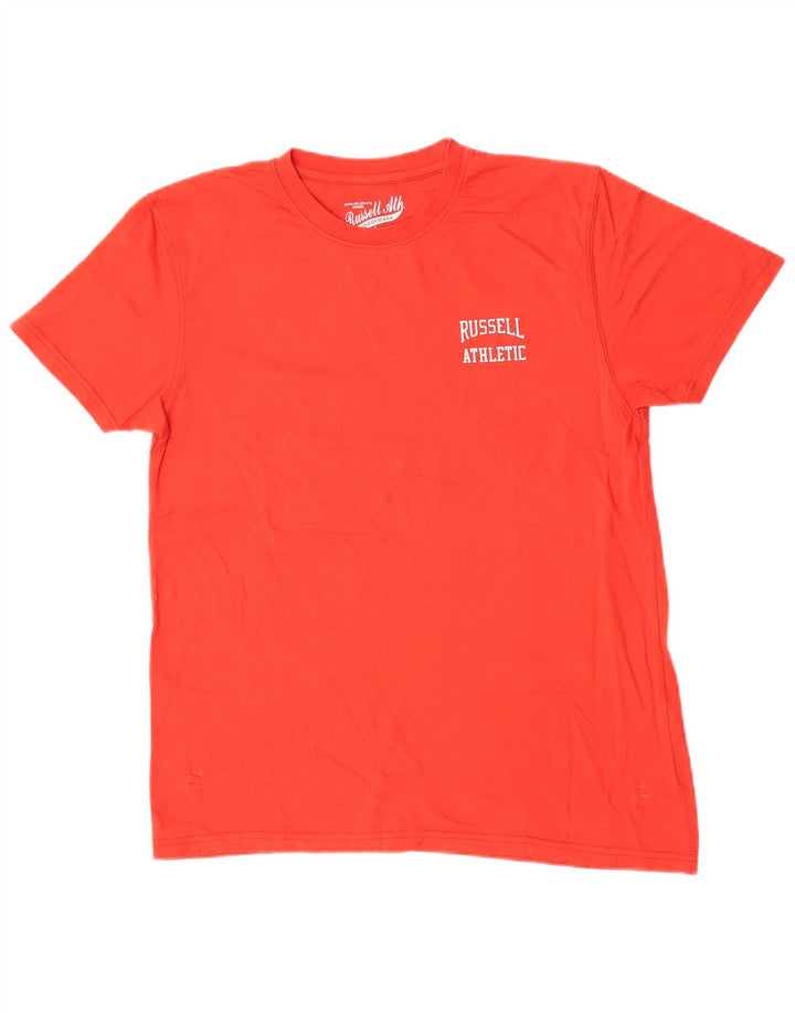 Tricou grafic Russell Athletic pentru bărbați Top mic bumbac roșu