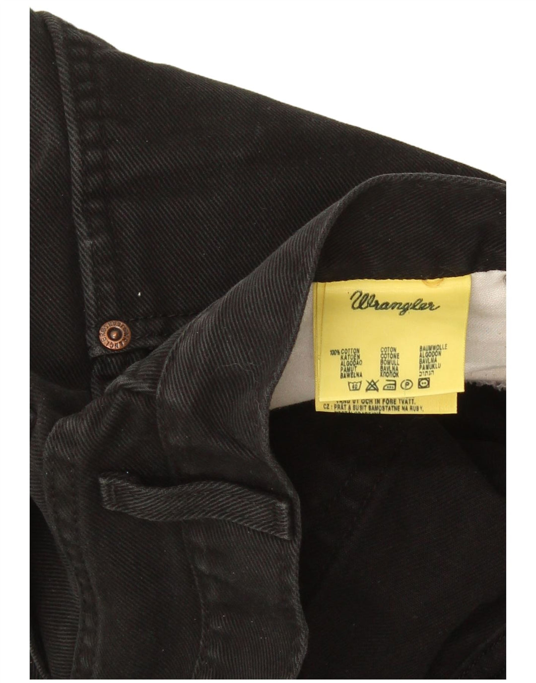 Blugi drepte pentru bărbați Wrangler Texas W36 L32 bumbac negru