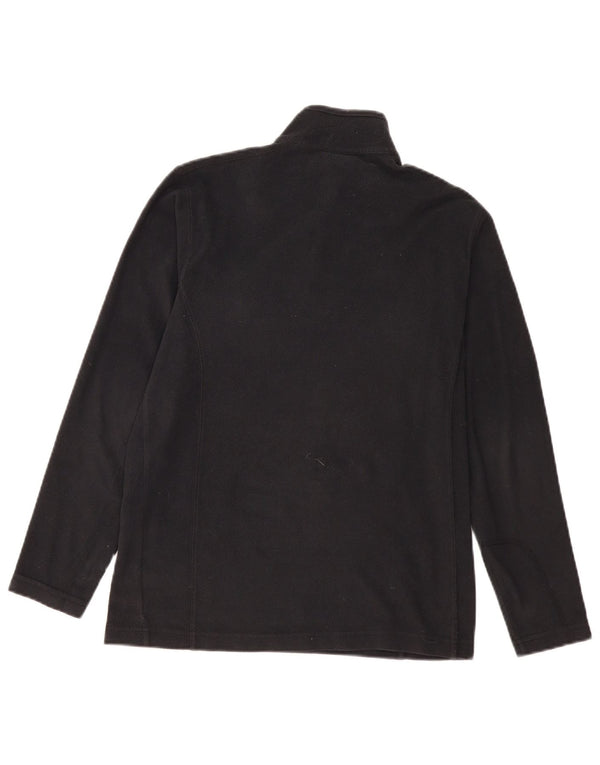 Pulover Columbia pentru bărbați, cu fermoar și gât, din lână XS, poliester negru