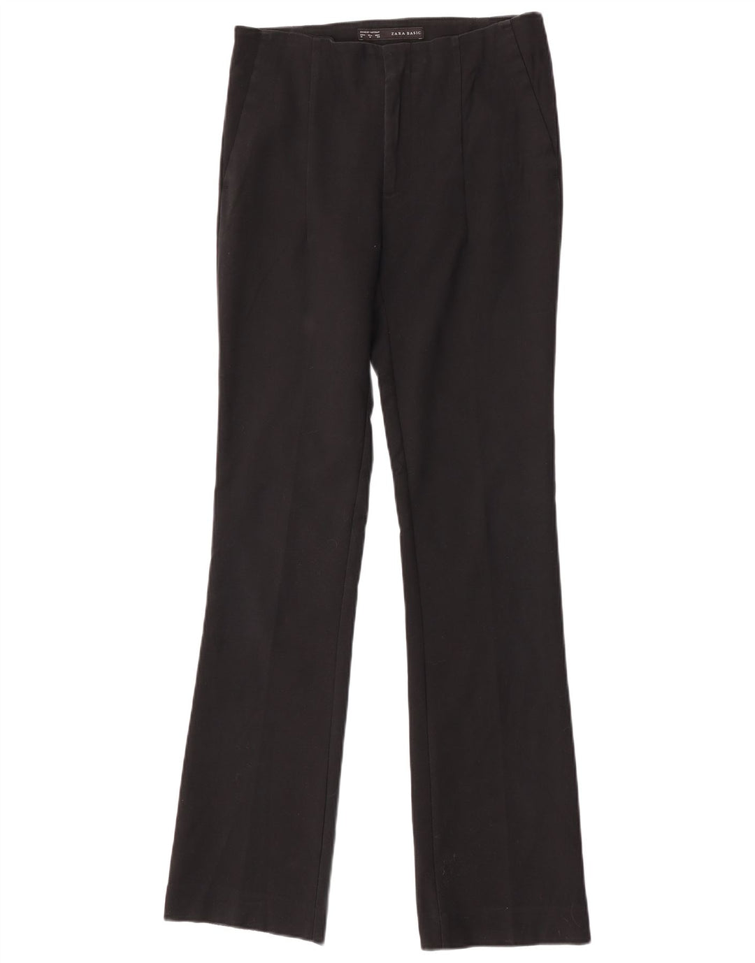 Pantaloni chino Bootcut pentru femei Zara Mediu L28 L32 Bumbac negru