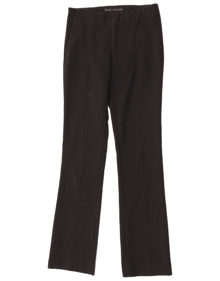 Pantaloni chino Bootcut pentru femei Zara Mediu L28 L32 Bumbac negru