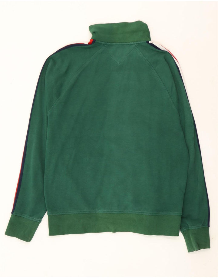 Jachetă de trening pentru bărbați Tommy Hilfiger, verde mediu, color block