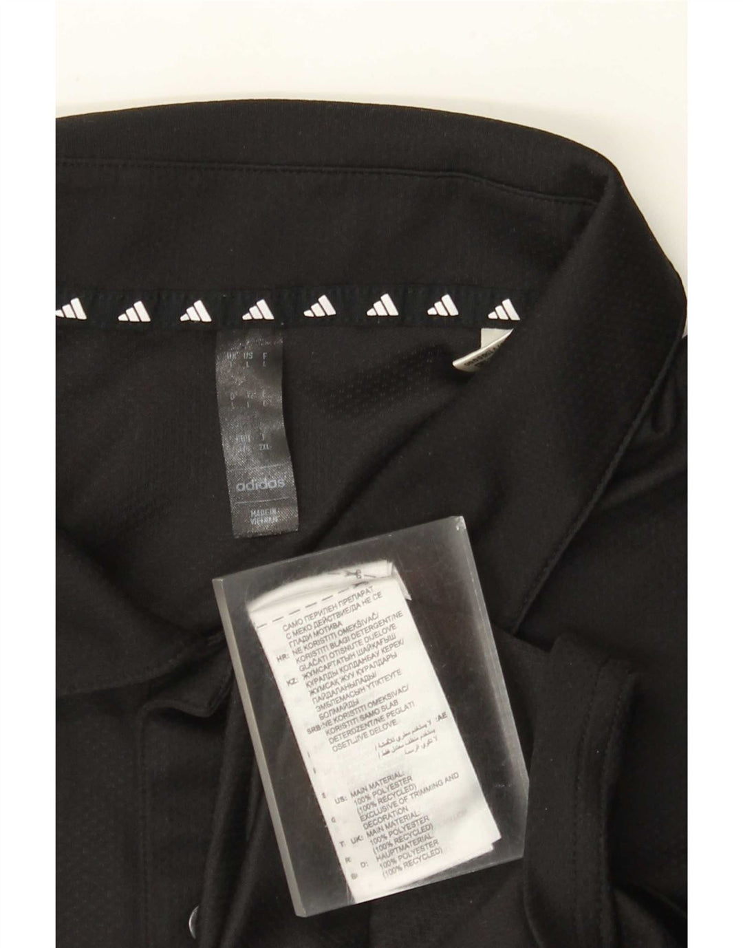 Tricou polo Adidas Aeroready pentru bărbați, mare, negru, poliester