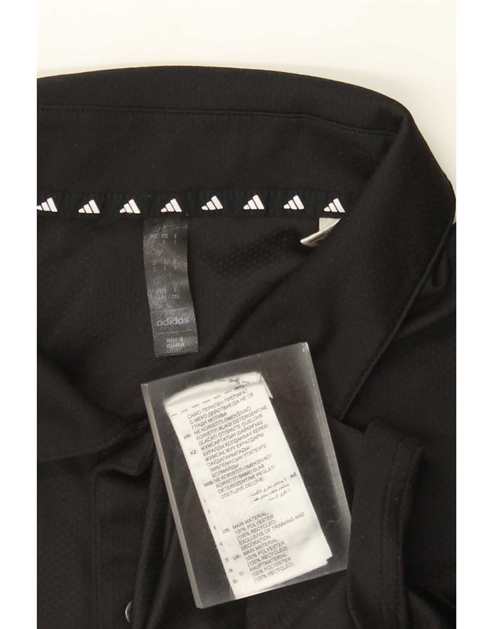 Tricou polo Adidas Aeroready pentru bărbați, mare, negru, poliester