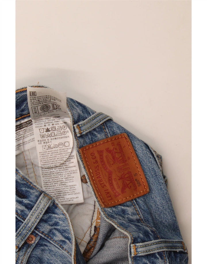 Blugi drepti pentru femei Levi's 501 W23 L27 Bumbac albastru