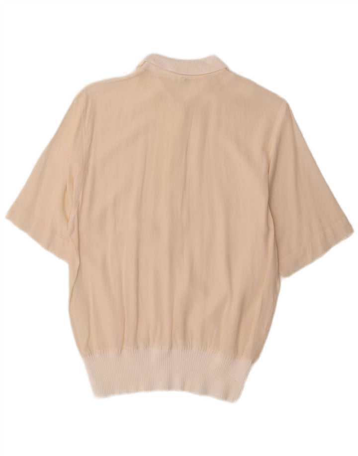 Cămașă vintage pulover pentru femei IT 44 Medium Off White Colorblock