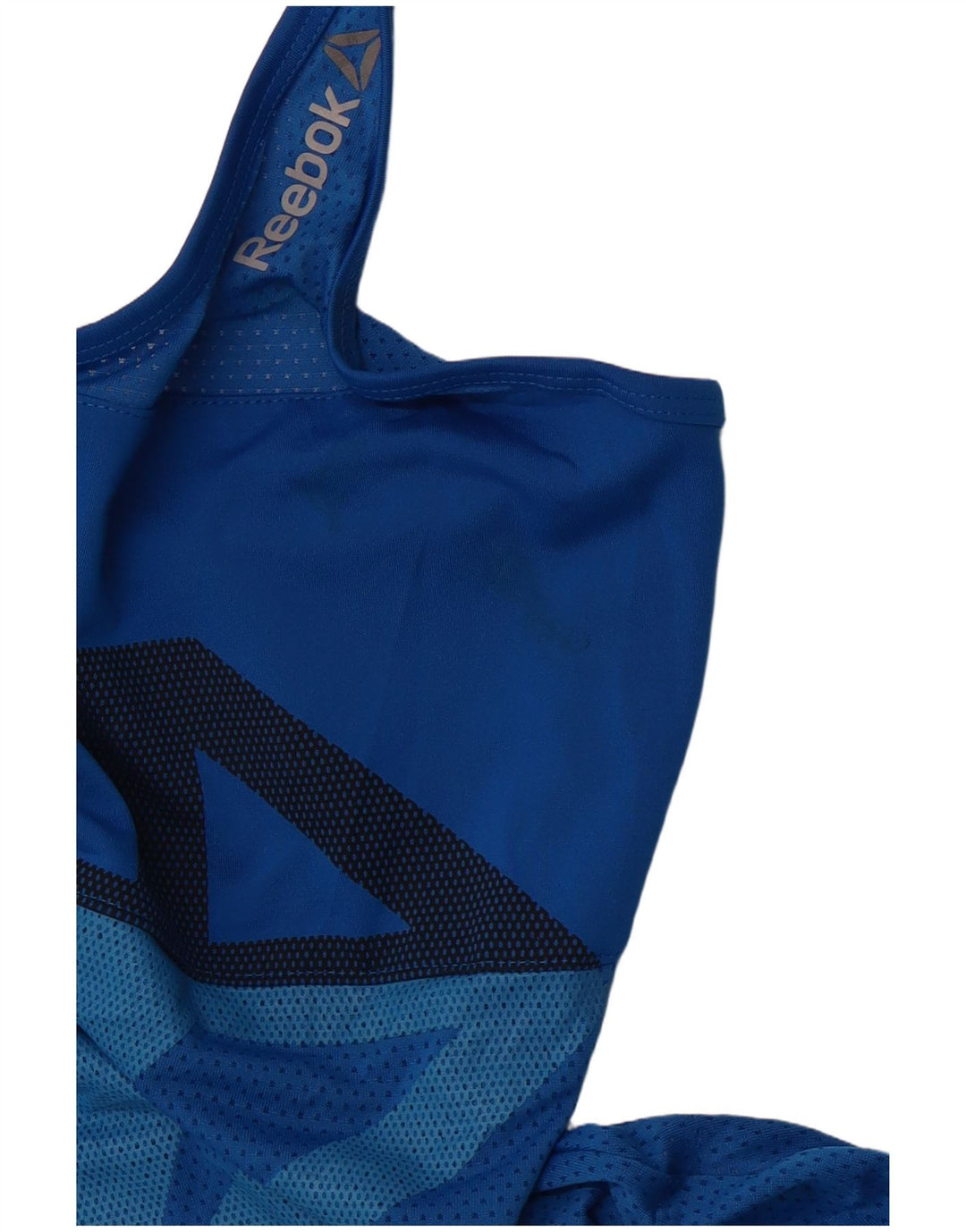 Top cu vestă grafică REEBOK pentru femei UK 8/10 Small Blue Sports