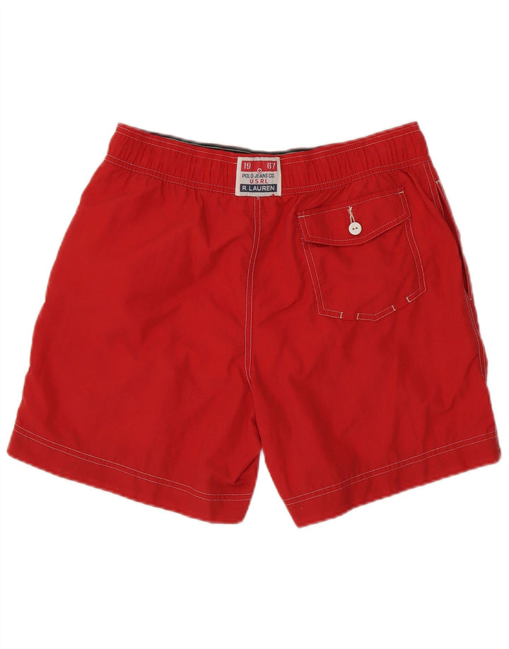 POLO RALPH LAUREN Pantaloni scurți de înot grafic pentru bărbați Poliester roșu mediu