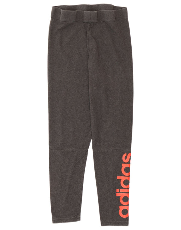 Leggings cu grafic pentru femei Adidas UK 8 Small Gri Flecked