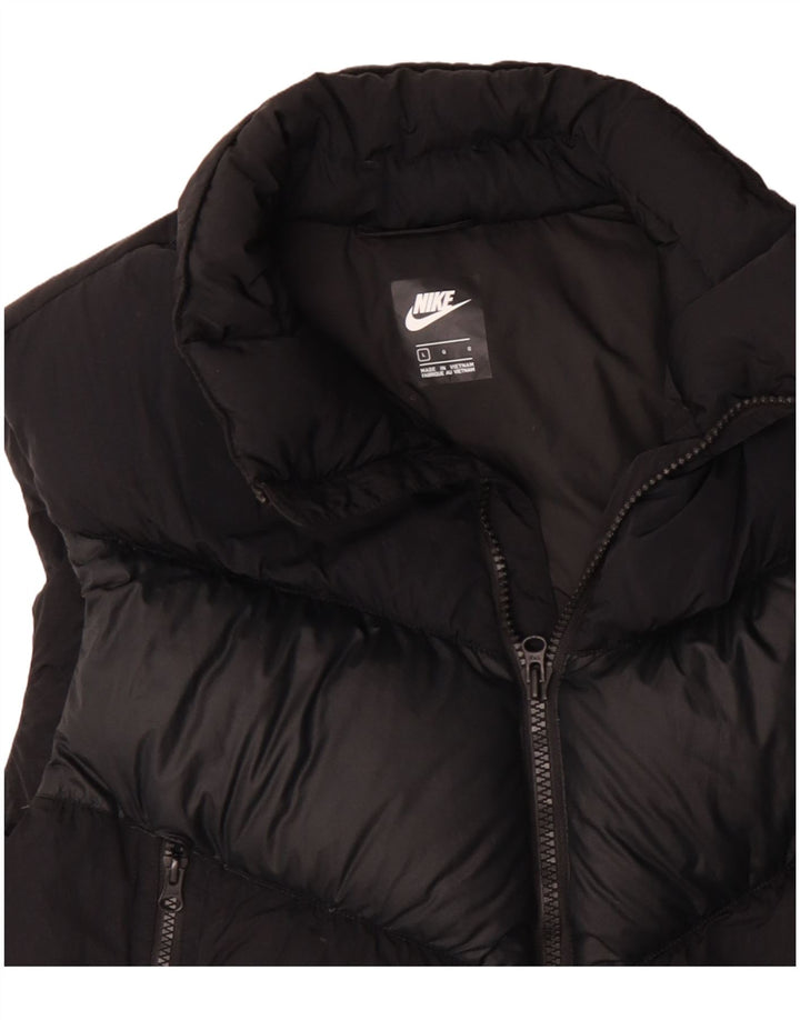 Gilet NIKE pentru bărbați, UK 40, mare, negru, poliester