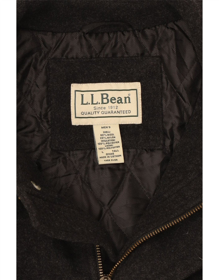 L.L.Bean pardesiu înalt pentru bărbați UK 40 mare lână gri