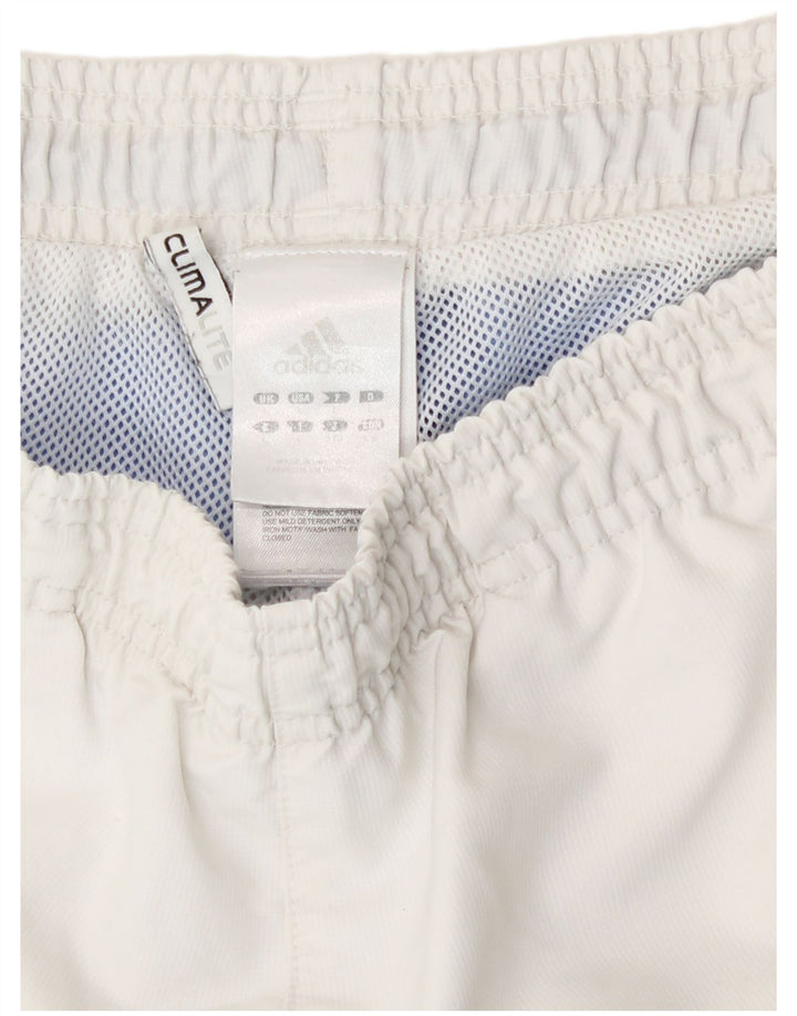 Pantaloni scurți sport pentru bărbați Adidas Climalite, mari, alb, din poliester