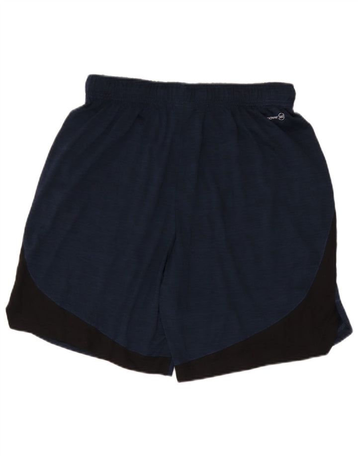Pantaloni scurți sport Russell Athletic pentru bărbați, medii, albastru, poliester color bloc
