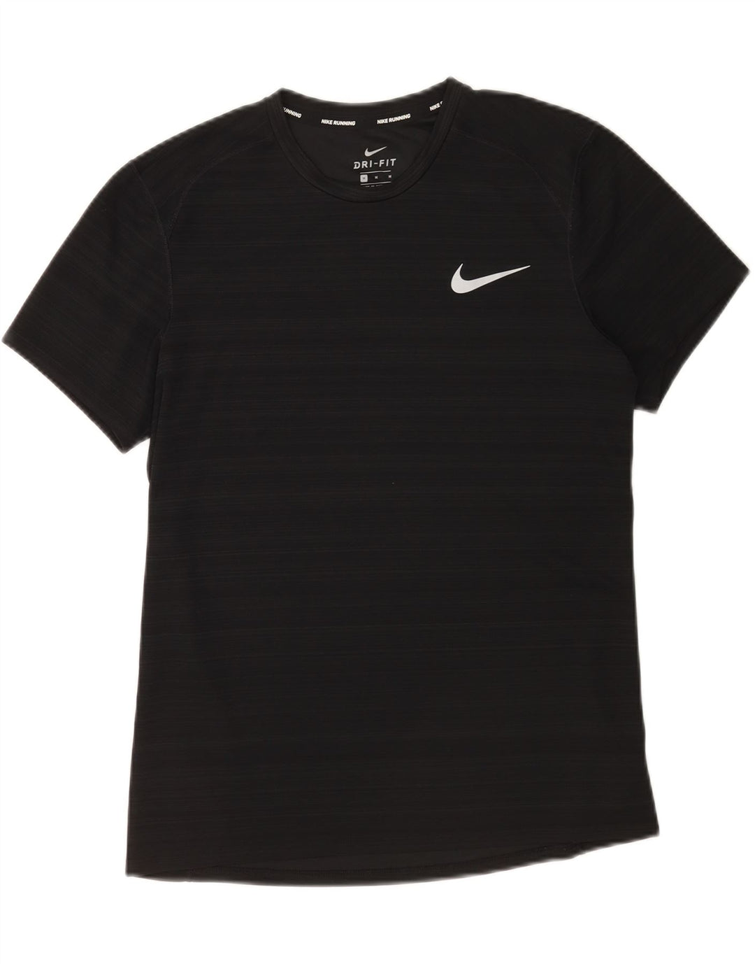 Tricou Nike Dri Fit pentru bărbați Top Mediu Negru Poliester cu dungi
