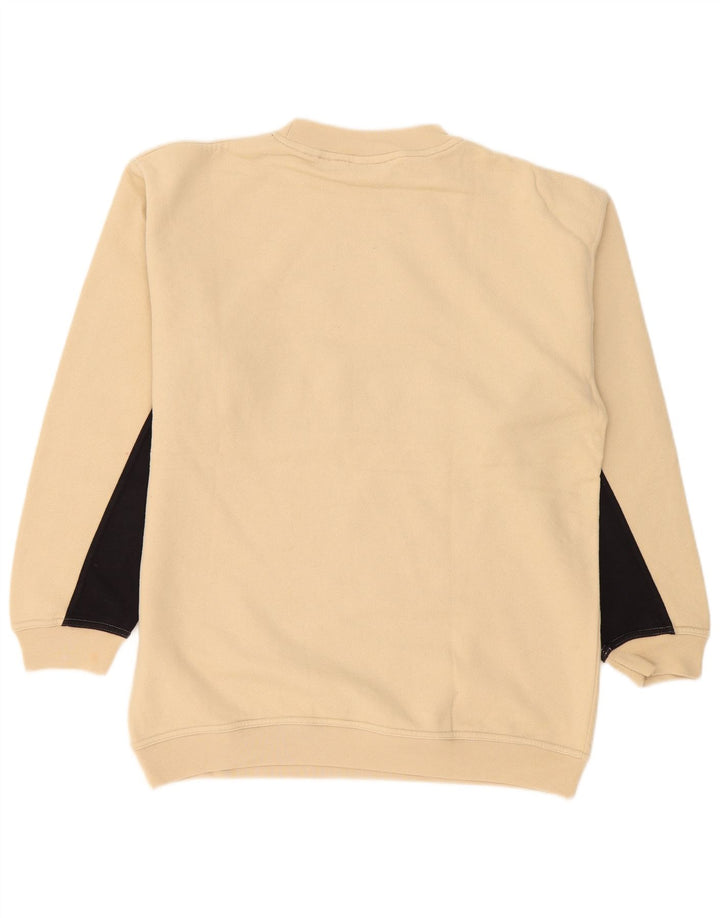 Hanorac grafic pentru bărbați Reebok Jumper mic, bej, bumbac color bloc