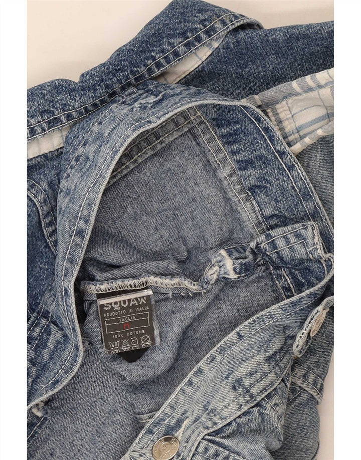 Gilet pentru femei Squaw Crop Denim UK 12 Medium Blue Bumbac