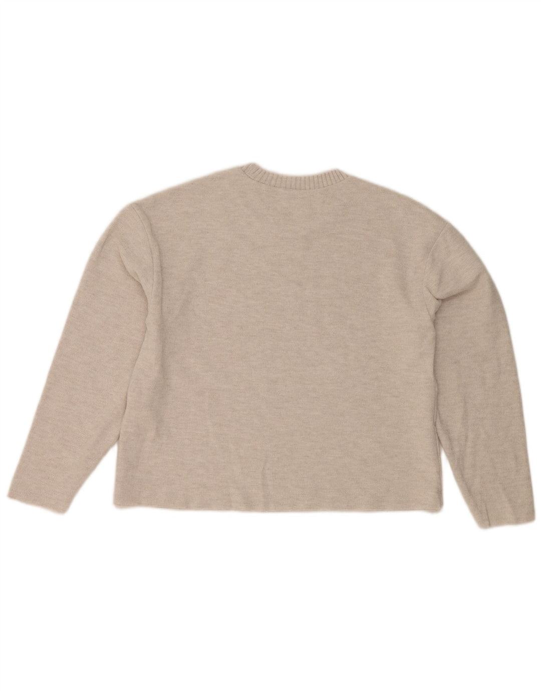 Pulover pentru femei Zara Crop Crew Deck Pulover UK 10 Mic Gri Poliester