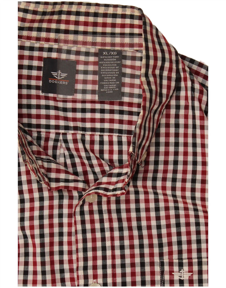 Cămașă Dockers pentru bărbați, XL, roșu, bumbac