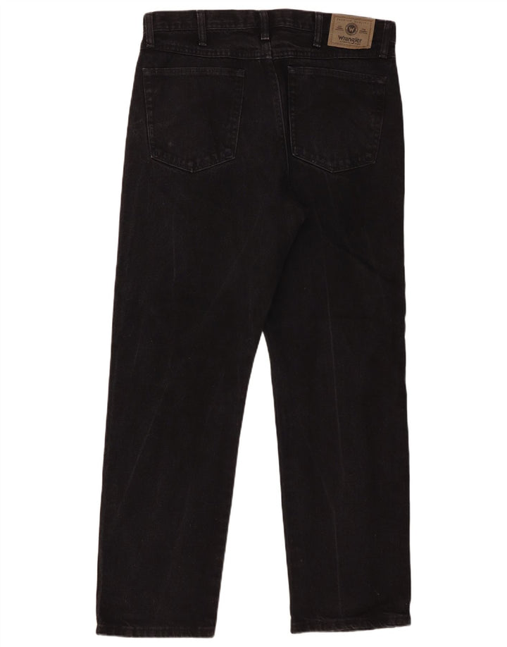 Blugi drepti pentru bărbați Wrangler W34 L30 bumbac negru