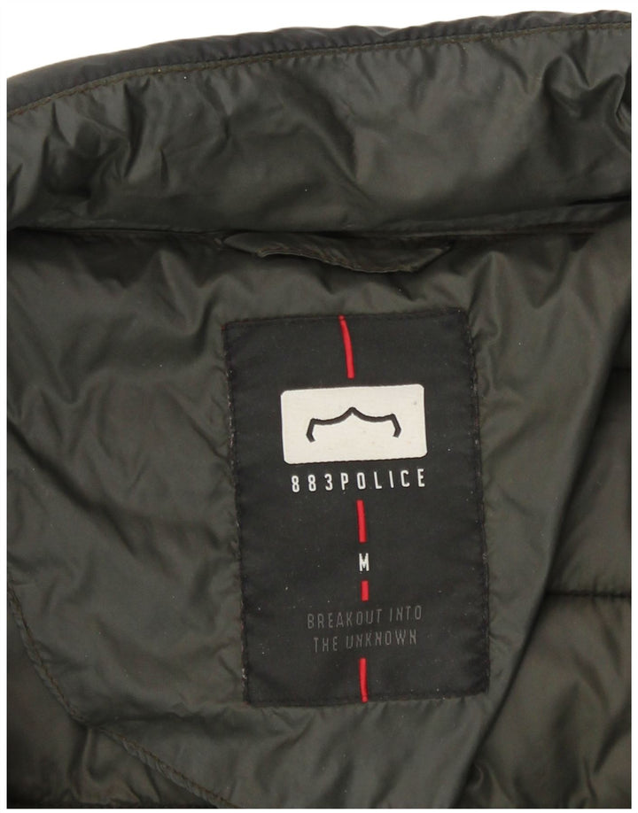 Jachetă căptușită pentru bărbați 883 Police UK 38 Medium Black Nylon