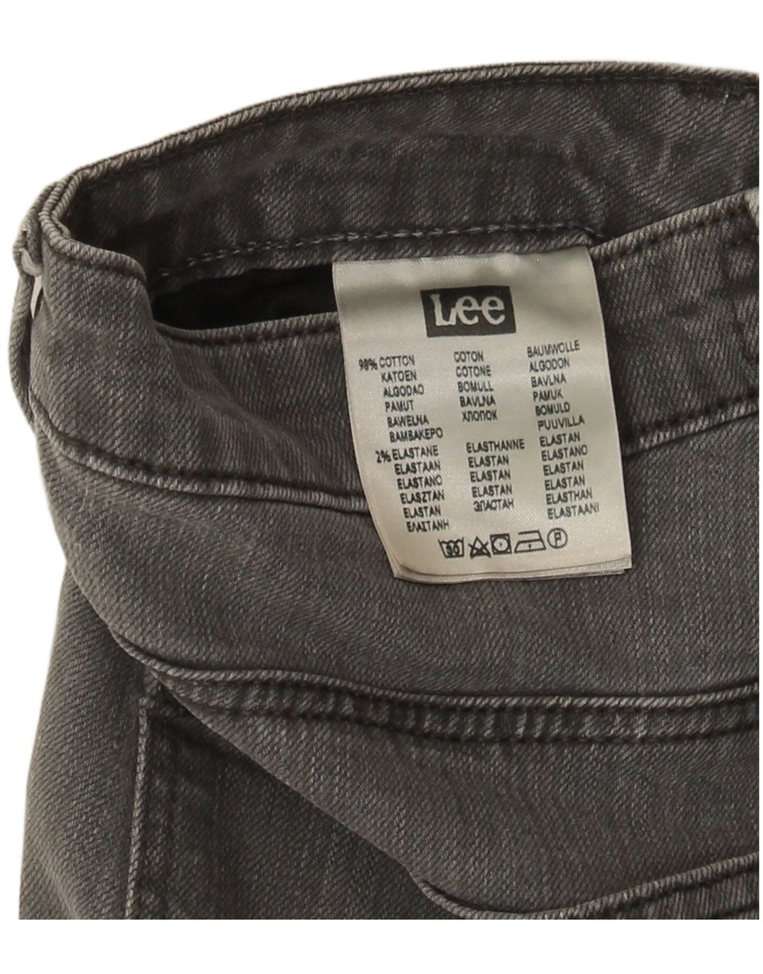 Blugi Lee Marion drepte pentru femei W28 L31 bumbac gri