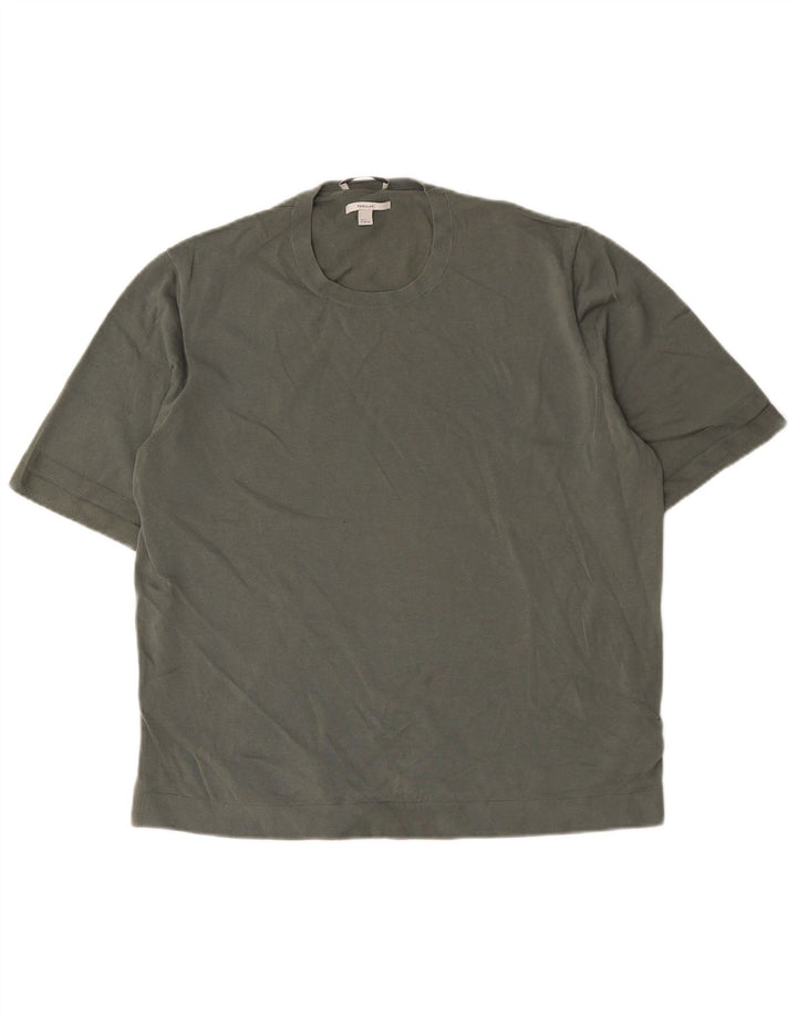 Cos Bărbați Regular Tricou Top XL Kaki Bumbac