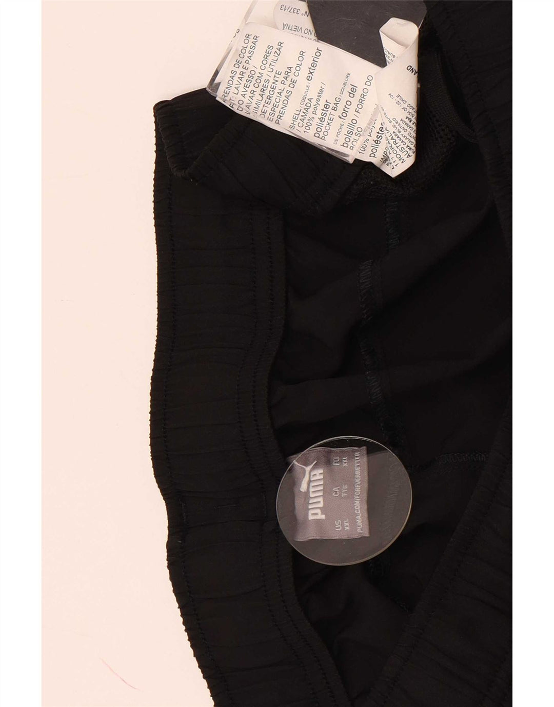 Pantaloni scurți sport grafic Puma pentru bărbați 2XL, poliester negru