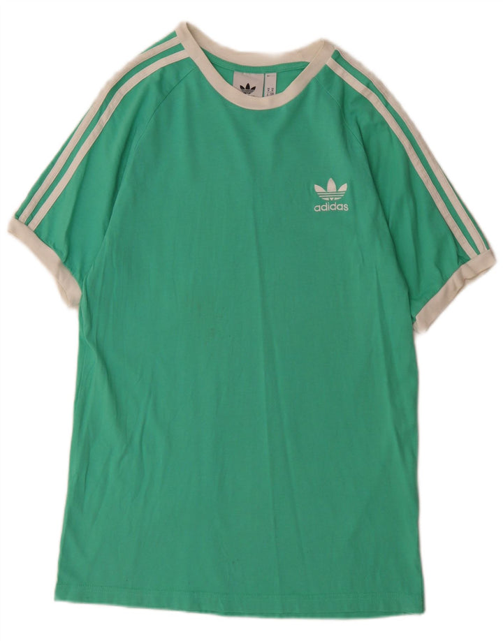 Tricou pentru bărbați Adidas Top, bumbac verde mediu