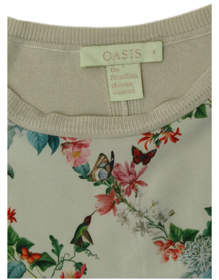 Bluză pentru femei Oasis UK 10 Small Green Floral